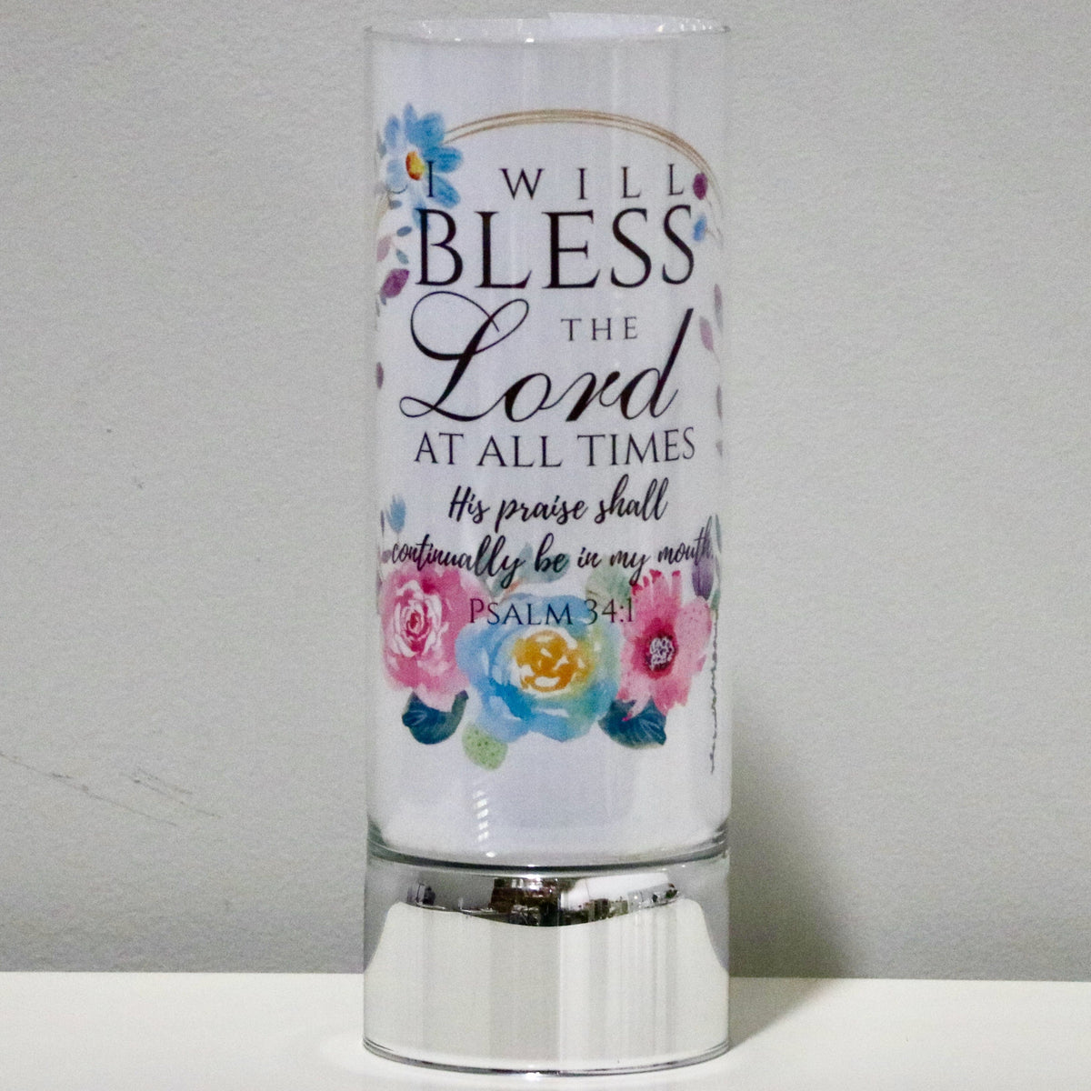 I Will Bless The Lord Insert And Sparkle Glass™ Accent Light Bundle 