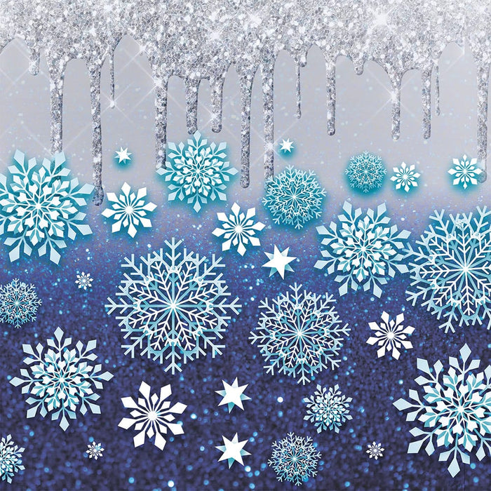 Signature HomeStyles Sparkle Glass Light & Insert Icy Blue Snowflakes and Sparkle Glass™ Accent Light Bundle