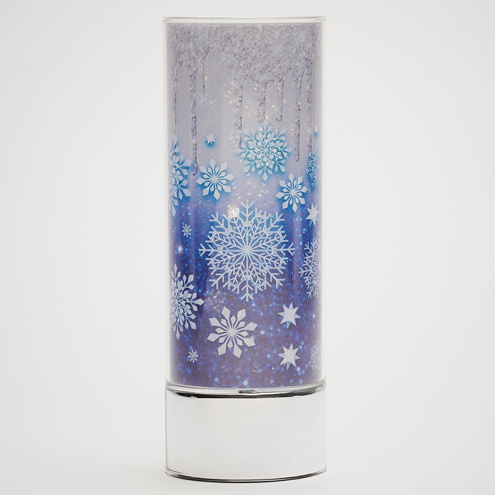 Signature HomeStyles Sparkle Glass Light & Insert Icy Blue Snowflakes and Sparkle Glass™ Accent Light Bundle