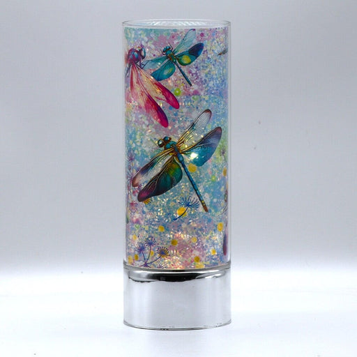 Signature HomeStyles Sparkle Glass Light & Insert Irridescent Dragonflies Insert and Sparkle Glass®  Accent Light