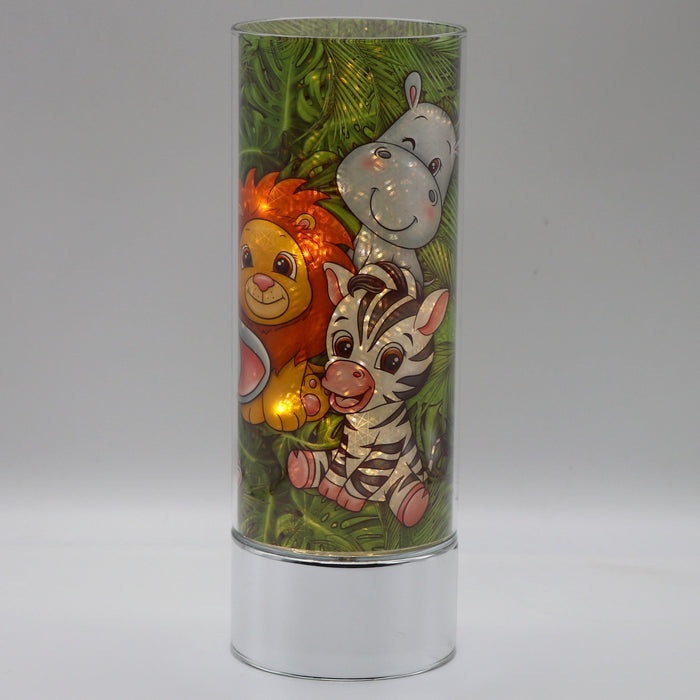 Signature HomeStyles Sparkle Glass Light & Insert Safari Animals Insert and Sparkle Glass™ Accent Bundle