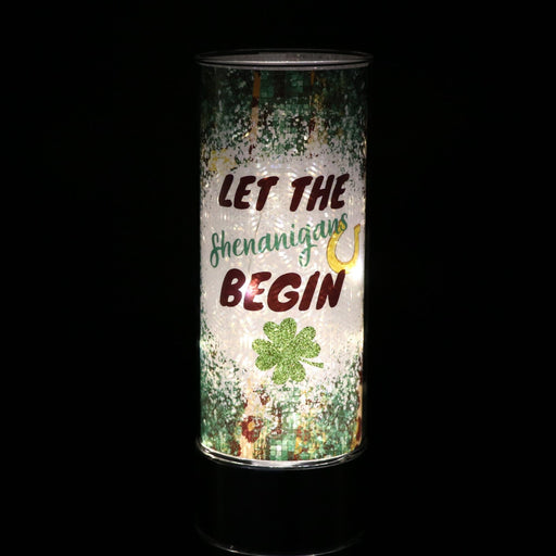 Signature HomeStyles Sparkle Glass Light & Insert St. Patty's Day Shenanigans Insert and Sparkle Glass™ Accent Light