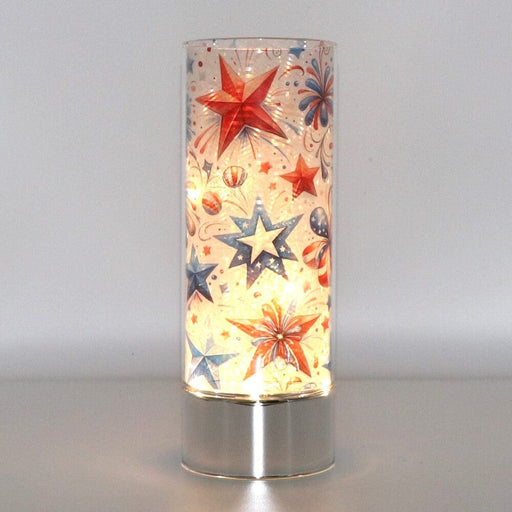 Signature HomeStyles Sparkle Glass Light & Insert Stars & Fireworks Insert and Sparkle Glass®  Accent Light