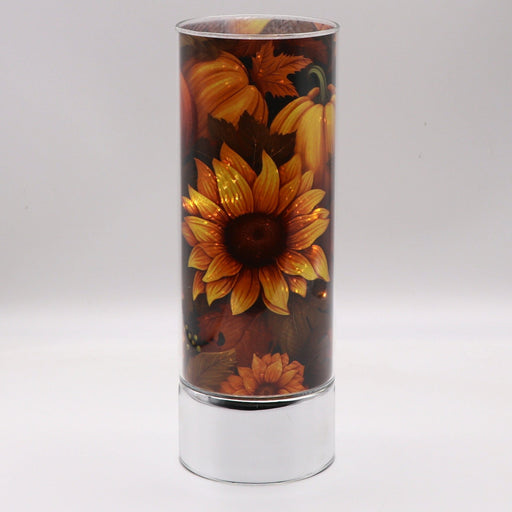 Signature HomeStyles Sparkle Glass Light & Insert Sunflowers & Pumpkins Insert and Sparkle Glass® Accent Light