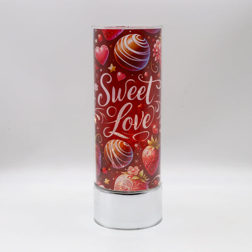 Signature HomeStyles Sparkle Glass Light & Insert Sweet Love Insert and Sparkle Glass® Accent Light