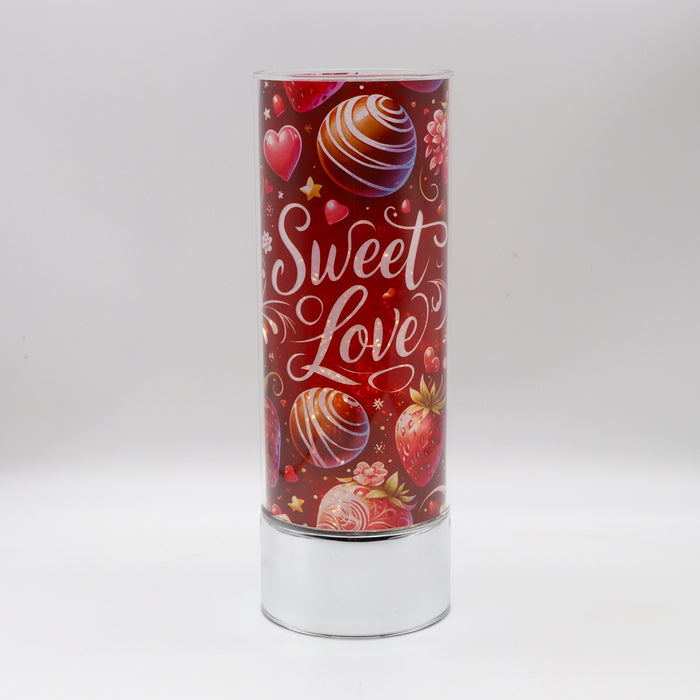 Signature HomeStyles Sparkle Glass Light & Insert Sweet Love Insert and Sparkle Glass® Accent Light