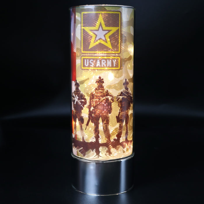 Signature HomeStyles Sparkle Glass Light & Insert US Army Insert and Sparkle Glass® Accent Light