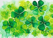 Signature HomeStyles Sparkle Glass Light & Insert Watercolor Shamrocks Insert and Sparkle Glass™ Accent Light
