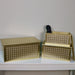 Signature HomeStyles Storage Baskets Gold Nested Storage Boxes 3pc set