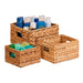 Signature HomeStyles Storage Baskets Natural Water Hyacinth Nesting 3pc Storage Basket Set