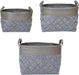 Signature HomeStyles Storage Baskets Nestled Grey Baskets 3pc set