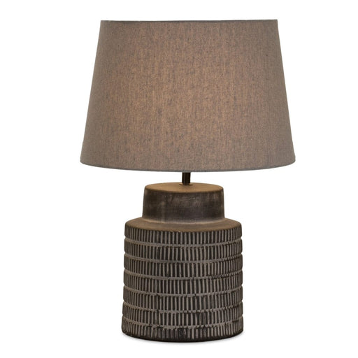 Signature HomeStyles Table Lamp Terracotta Etched Table Lamp