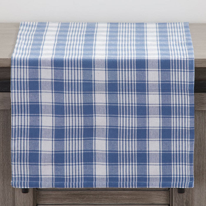 Signature HomeStyles Table Runners Blue Plaid 54" Table Runner
