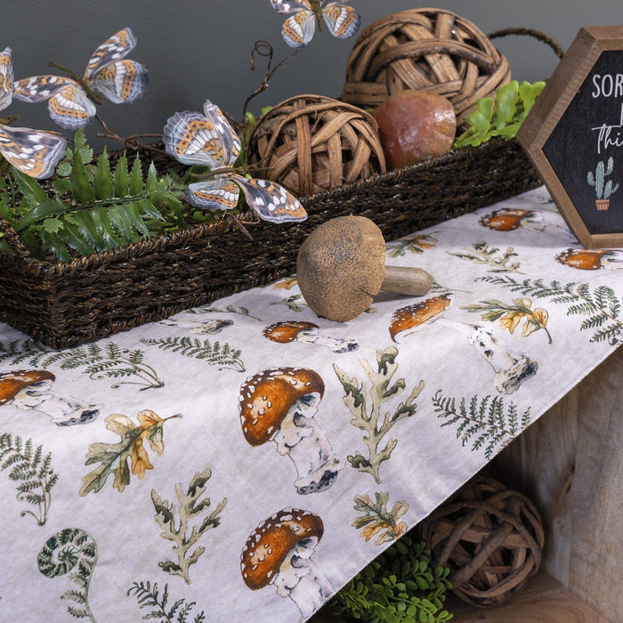 Signature HomeStyles Table Runners Forest Mushroom Table Linen