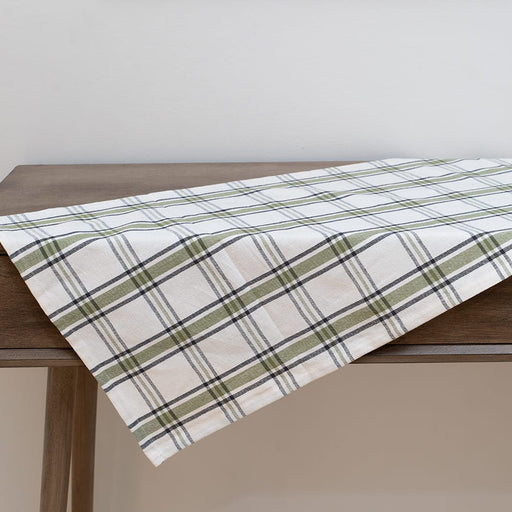 Signature HomeStyles Table Runners Green Black Cottage Plaid Runner