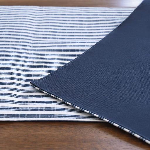 Signature HomeStyles Table Runners Navy Stripe Table Runner