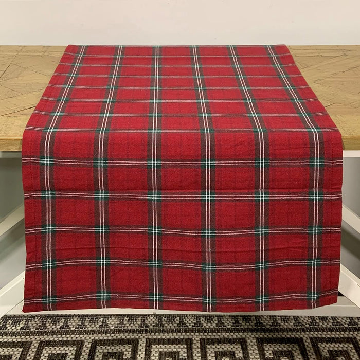 Signature HomeStyles Table Runners Red Green Plaid 54" Table Runner
