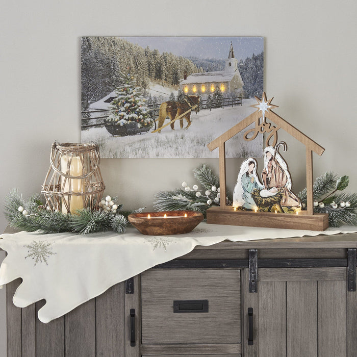 Signature HomeStyles Table Runners Winter Wonderland 54" Table Runner