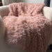 Signature HomeStyles Throws Pink Faux Fur Throw