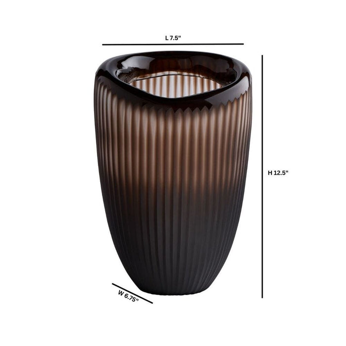 Cyan Design Vases Cacao Brown Vase