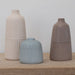 Signature HomeStyles Vases Embossed Matt Ceramic 3pc Vase Set