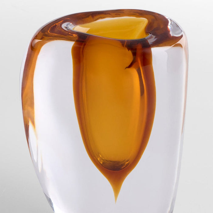 Cyan Design Vases Rovno Clear Amber Vase