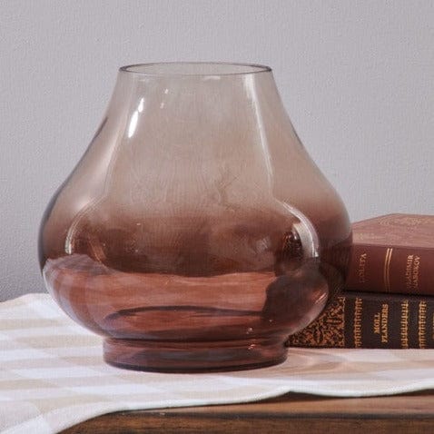 Signature HomeStyles Vases Small Ombre Brown Glass Vase