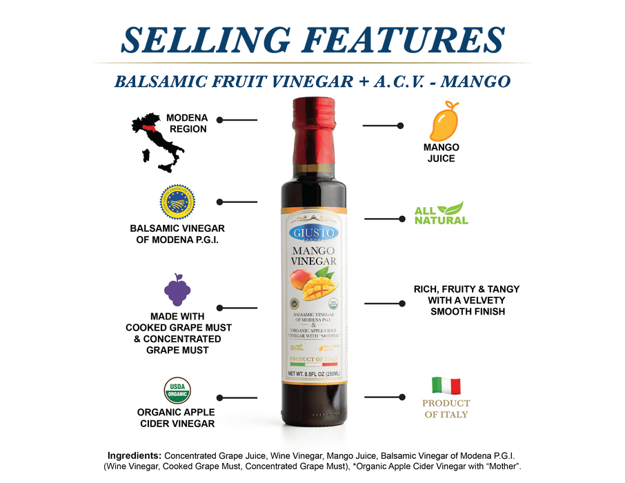 Signature HomeStyles Vinegars Mango Fruit Balsamic Vinegar