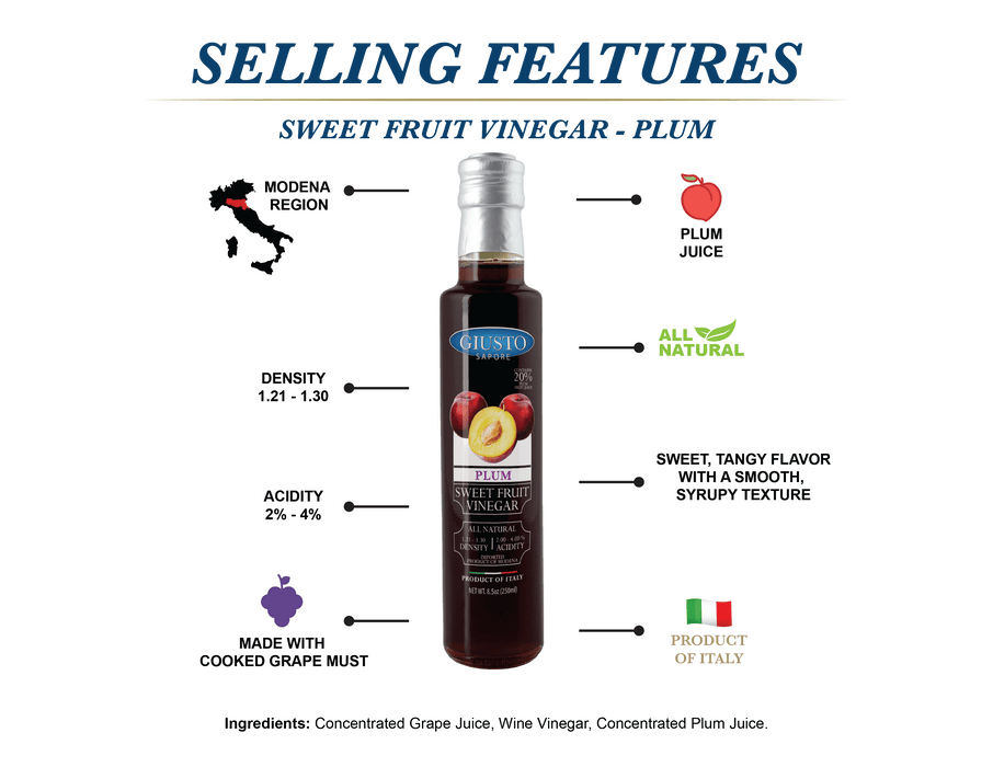 Signature HomeStyles Vinegars Plum Sweet Fruit Vinegar