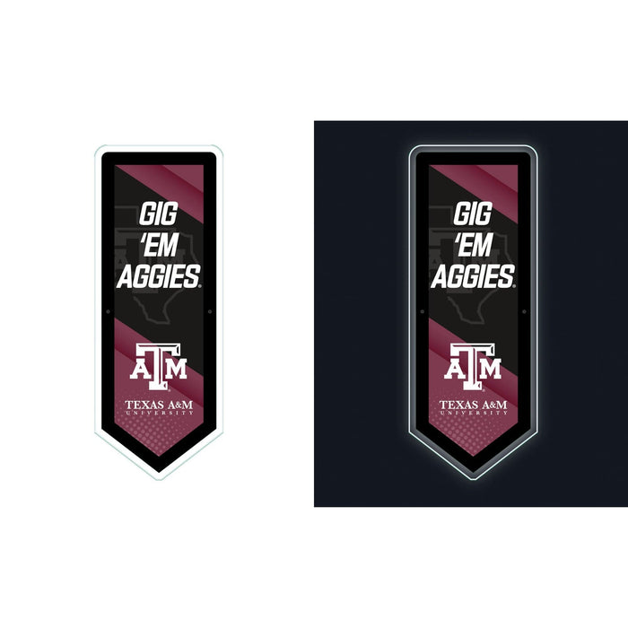 Signature HomeStyles Wall Accents Texas A&M NCAA LED Pennant
