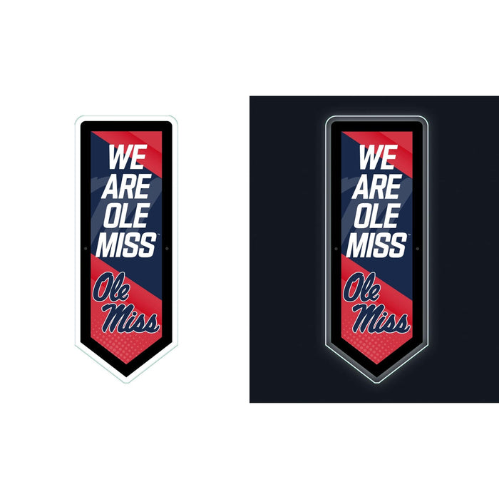 Signature HomeStyles Wall Accents University of Mississippi NCAA LED Pennant