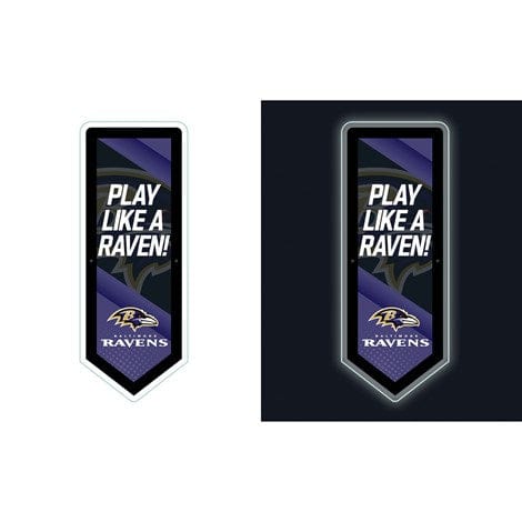 Signature HomeStyles Wall Accents Baltimore Ravens NFL LED Wall Pennant