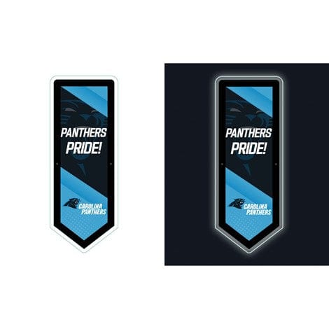 Signature HomeStyles Wall Accents Carolina Panthers NFL LED Wall Pennant