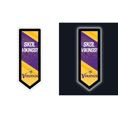 Signature HomeStyles Wall Accents Minnesota Vikings NFL LED Wall Pennant