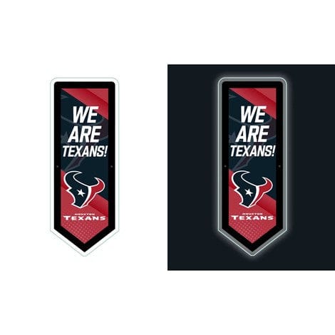 Signature HomeStyles Wall Accents Houstan Texans NFL LED Wall Pennant