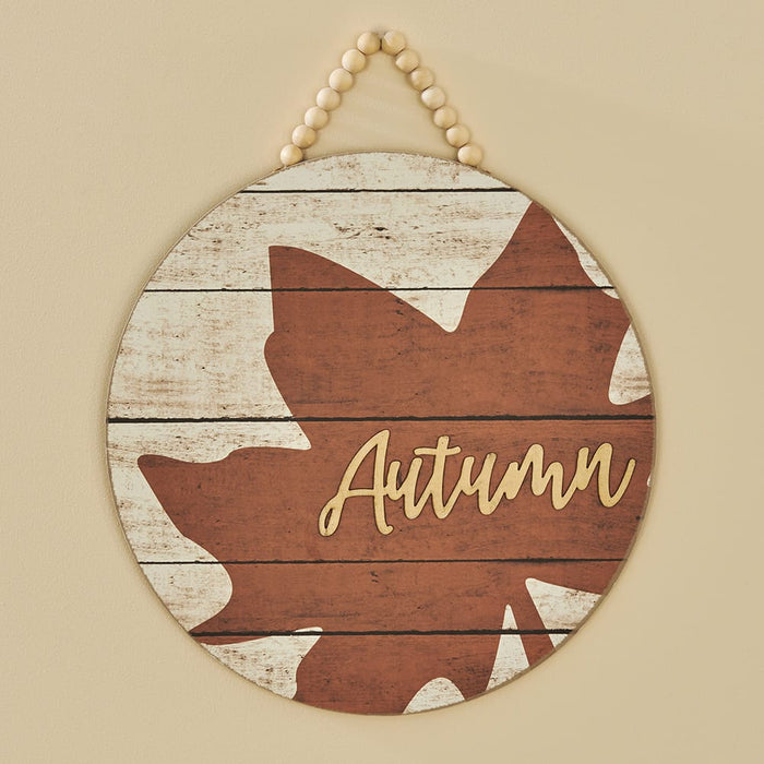 Signature HomeStyles Wall Signs Autumn Wood Sign