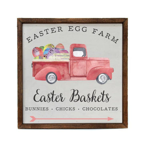 Signature HomeStyles Wall Signs Easter Basket Truck Sign