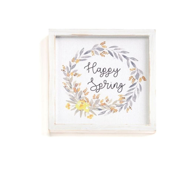 Signature HomeStyles Wall Signs Happy Spring Wood Sign