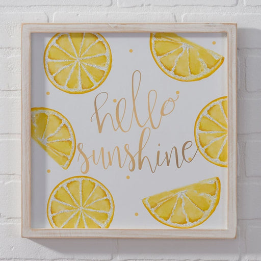 Signature HomeStyles Wall Signs Hello Sunshine Wood Sign
