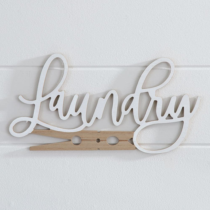 Signature HomeStyles Wall Signs Laundry Cutout Wood Sign