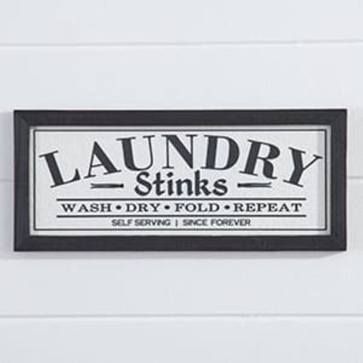 Signature HomeStyles Wall Signs Laundry Stinks Framed Sign