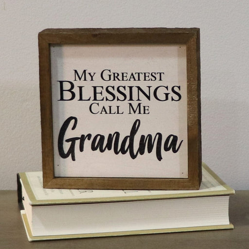 Signature HomeStyles Wall Signs My Greatest Blessing Grandma Wood Sign