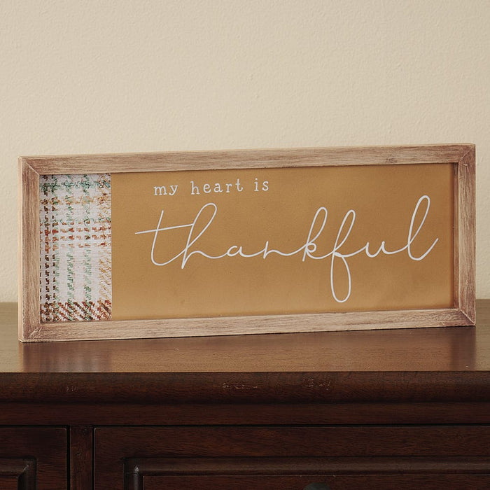 Signature HomeStyles Wall signs My Heart is Thankful Sign