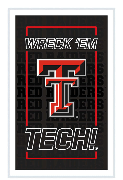 Signature HomeStyles Wall Signs Texas Tech NCAA Neolite LED Rectangle Wall Sign