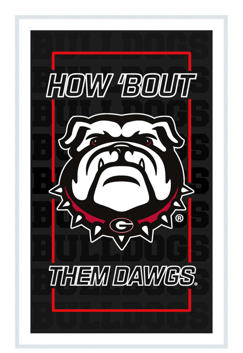 Signature HomeStyles Wall Signs University of Georgia NCAA Neolite LED Rectangle Wall Sign