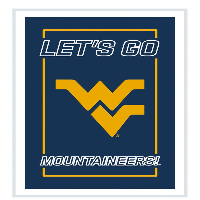 Signature HomeStyles Wall Signs West Virginia University NCAA Neolite LED Rectangle Wall Sign
