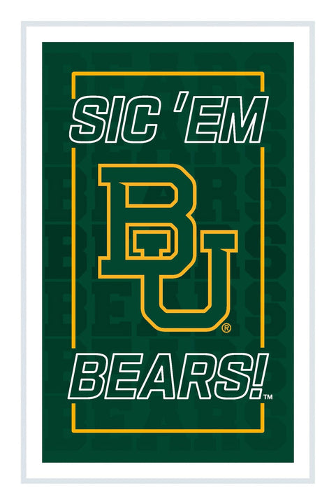 Signature HomeStyles Wall Signs Baylor University NCAA Neolite LED Rectangle Wall Sign