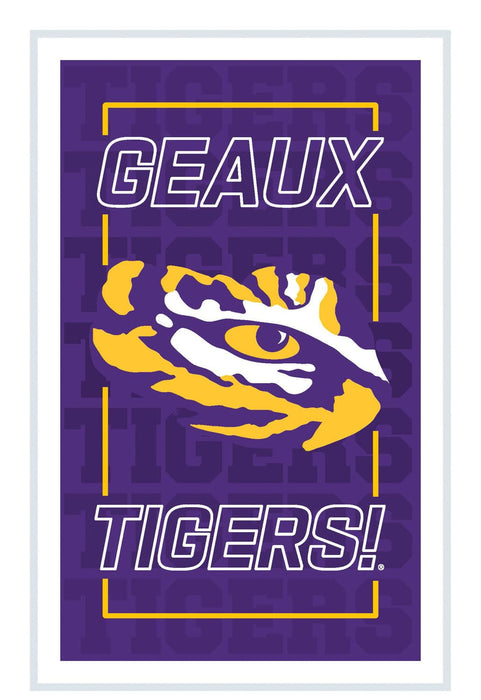 Signature HomeStyles Wall Signs Louisiana State NCAA Neolite LED Rectangle Wall Sign