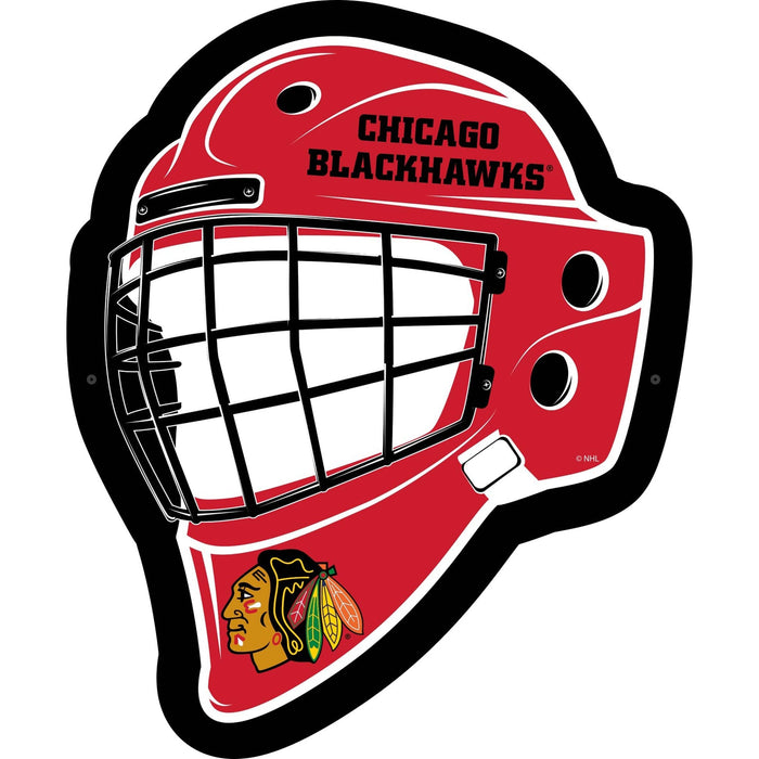 Signature HomeStyles Wall Signs Chicago Blackhawks NHL LED Wall Helmet