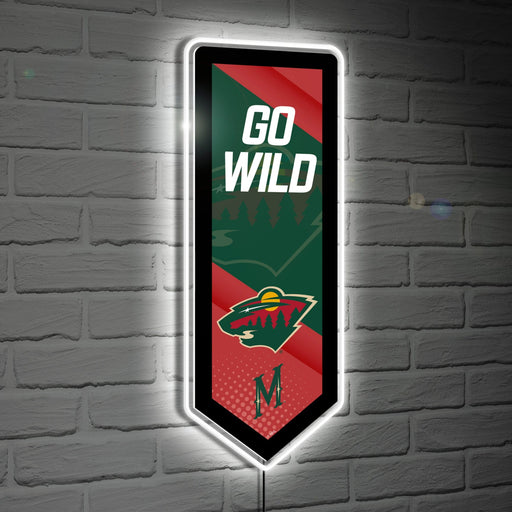 Signature HomeStyles Wall Signs Minnesota Wild NHL LED Wall Pennant